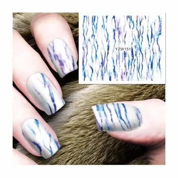 YZWLE 1 Sheet Oil Painting Design Water Decals Water Transfer Foils Nail Art Sticker Nails Decorations Tools Sticker 151