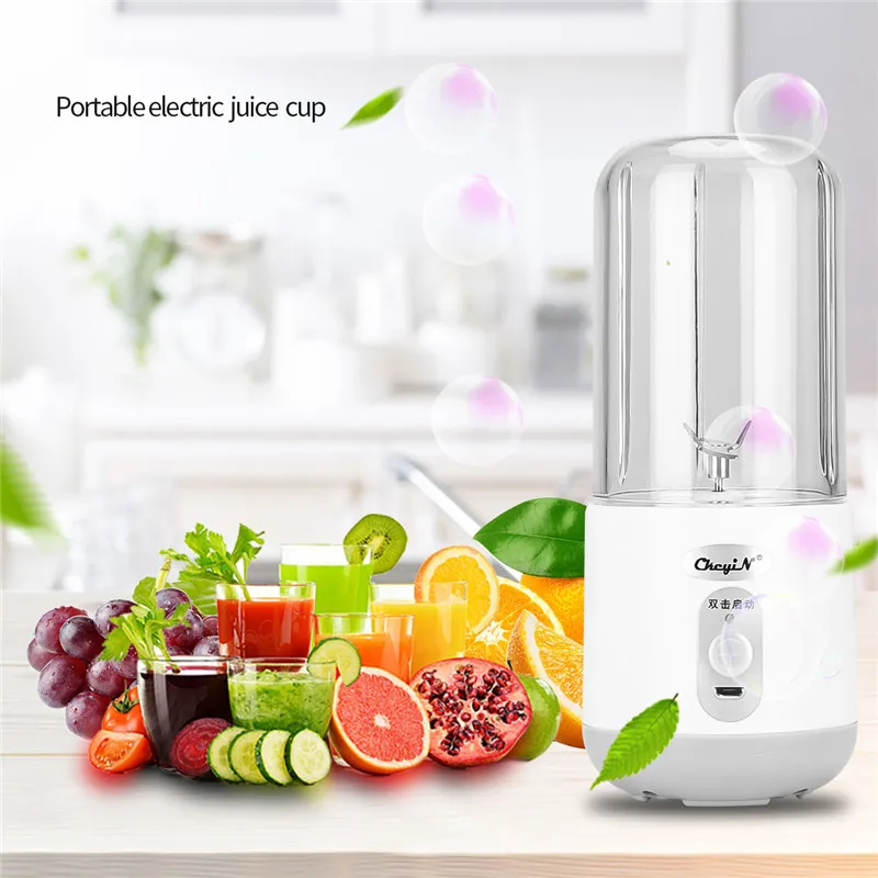 

2000rpm/min Fast Motor Electric Juicer 4 Leaf Blade Fruit Extractor Blender USB Rechargeable Lemon Fruit Juicer Maker Machine 40