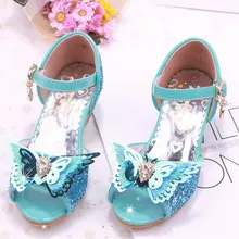 girl shoes kids dress shoes kids girls sandals high heel children shoes summer princess sandal butterfly wedding party shoes girls roman sandals for kids princess shoes summer fashion high heels soft leather children open toe sandal dress wedding party