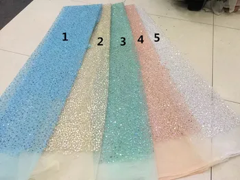 

African embroidered mesh lace fabric Jolin-32243 French net lace fabric 5yds/pc