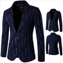 Новинка, деловой мужской блейзер, приталенный, длинный, длинный рукав, весенняя, для джентльмена, верхняя одежда, костюмы, темно-синий, Блейзер, для мужчин, с зубцами, A3716