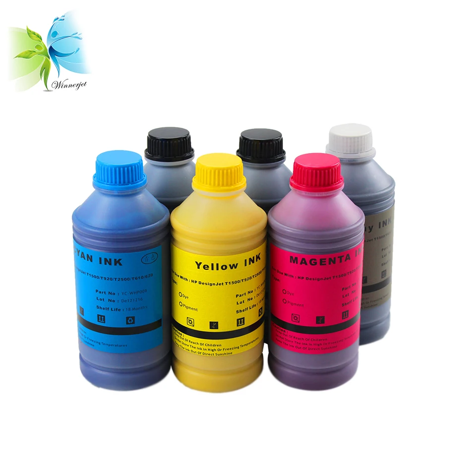 

Dye Ink and Pigment Ink Compatible for HP DesignJet T1500 T1530 T920 T930 T2500 T2530 Printing Ink for hp 727