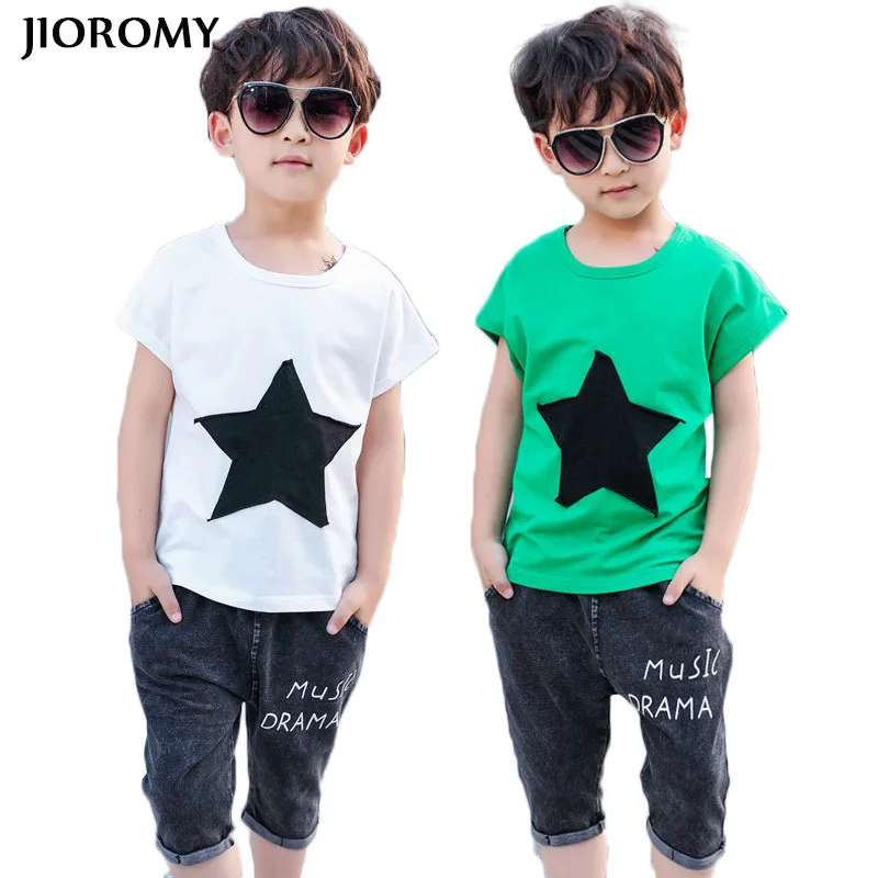 Aliexpress.com : Buy JIOROMY Big Boy Clothing Set 2018 Round Neck ...