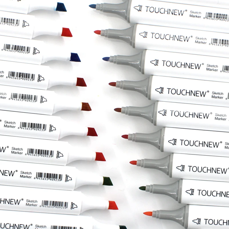 US $85.09 TOUCHNEW Sketch Markers Set 168 Colors Dual Head Alcohol Marker Pen For Drawing Comic Design Painting Pen Art Supplies