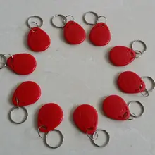 100 шт. rfid-тегов 125 кГц близости rfid-карты брелков Управление доступом смарт-карты красный 1 Лот № 2: ключи