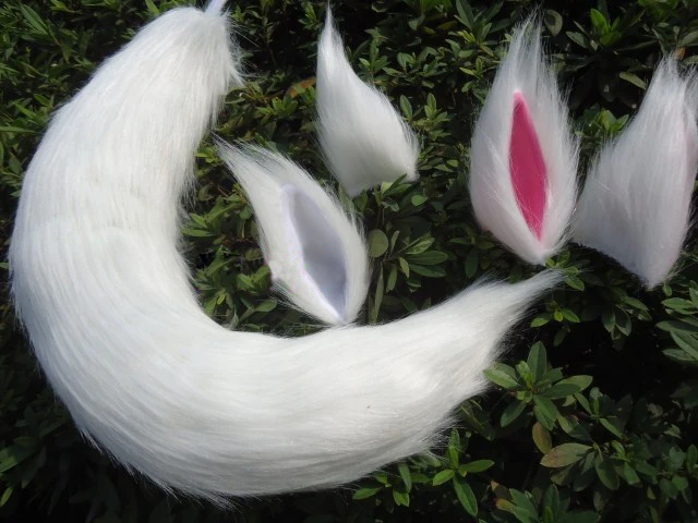 

Anime Inu x Boku SS Cosplay Tail Fox Tail Fox Ears Wolf Tail Cat Ears Handmade Plush Cosplay Props Cosplay Haripin Headband