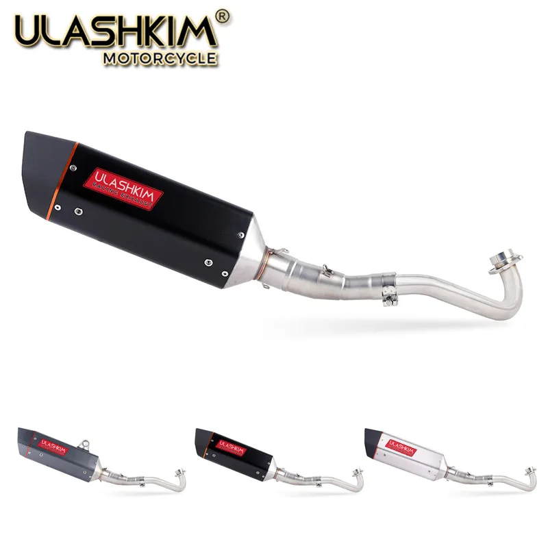 

Motorcycle Full System Exhaust Muffler Escape Middle Link Pipe Slip On For yamaha XMAX300 XMAX250 XMAX400 2017 2018