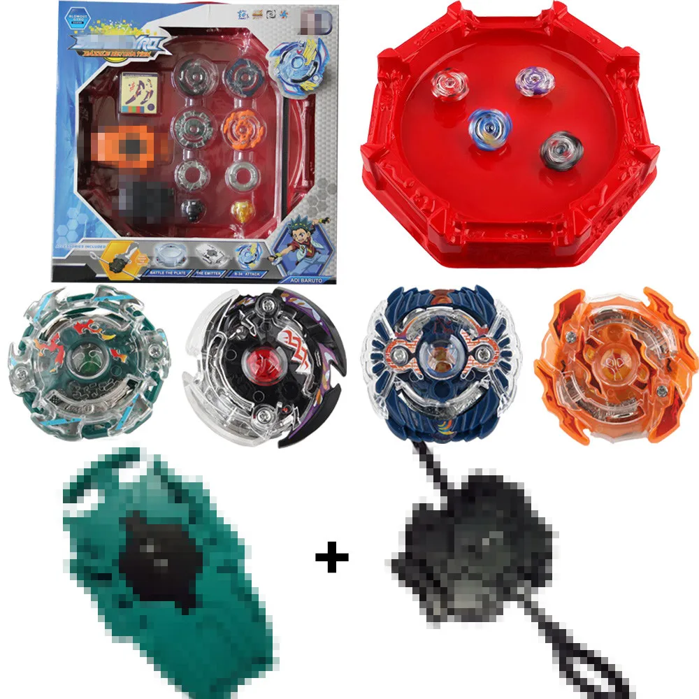 Launcher Set 4D Kreisel für Beyblade Burst Metal Fury Arena Masters Metall