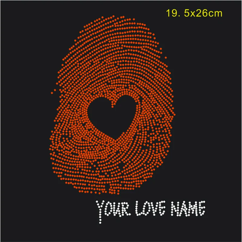 SINUAN Love Patches Motif Rhinestones Hotfix Rhinestone 10Pieces/Lot Crystal Decoration Clothes Stickers Iron-On Transfers | Дом и сад