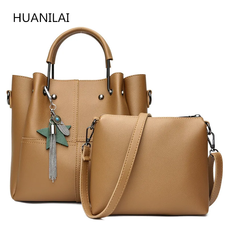 

HUANILAI Women Bags Sets PU Leather Handbag Designer Practical Sets Composite Bags Ladies Shoulder Bags High Quality RM05
