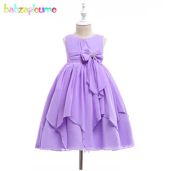 

babzapleume Summer Toddler Girls Dresses For Kids Princess Costume Sleeveless Bow Children Party Tutu Dress Baby Clothes BC1642