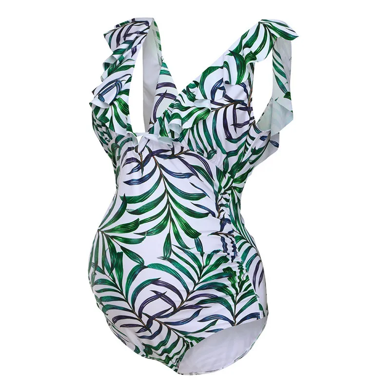 Большие купальники для беременных Новинка лета танкини для беременных женщин бикини с цветочным принтом купальник пляжная одежда костюм для беременных#4M09