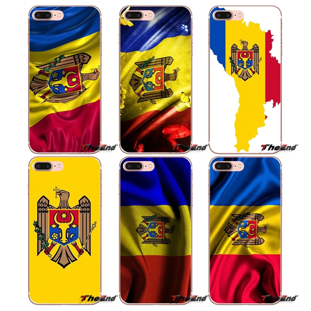 world flying Moldova Flag MD Banner Case For Samsung Galaxy S3 S4 S5 MINI S6 S7 edge S8 Plus Note 2 3 4 5 Grand Core Prime | Мобильные