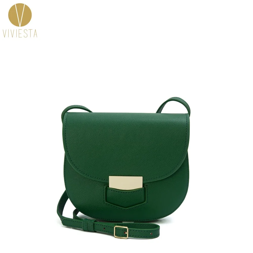 

GENUINE REAL LEATHER SADDLE BAG Women Hot Style Stylish Brand Fashion Simple Cross Body Crossbody Shoulder Bag Purse Handbag
