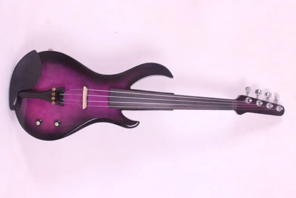 

4 String Electric Violin New 4/4 Flame guitar shape Solid wood Powerful Sound 4 -11#