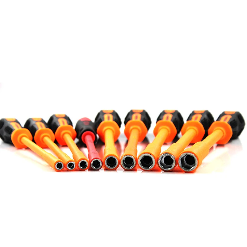 

Insulated 9pcs Screwdriver Set Withstand Voltage 1000V Precision Magnetic Phillips Slotted For Electrician Hand Tools