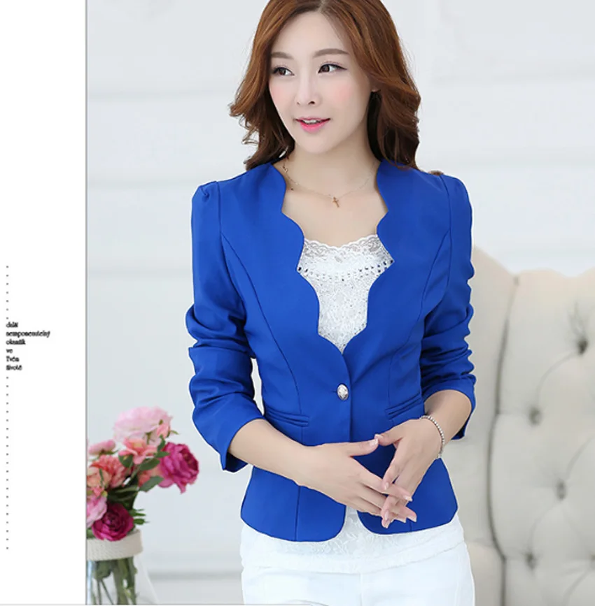 2019 Women Blazers And Jackets Vadim Women V Neck Spring Autumn Blazers And Jackets Sleeve Blazer Feminino Casual Style Suit