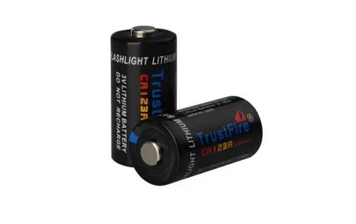 

10pcs/lot TrustFire CR123A 3V 1300mAh Lithium Battery Batteries with Safety Relief Valve For Flashlight Headlamp Camera