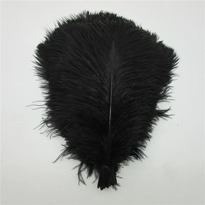 

Wholesale Natural Ostrich Feathers 15-65CM 6-30 Inch Diy Christmas Party Wedding Dress Decorations black Ostrich Feathers plumes
