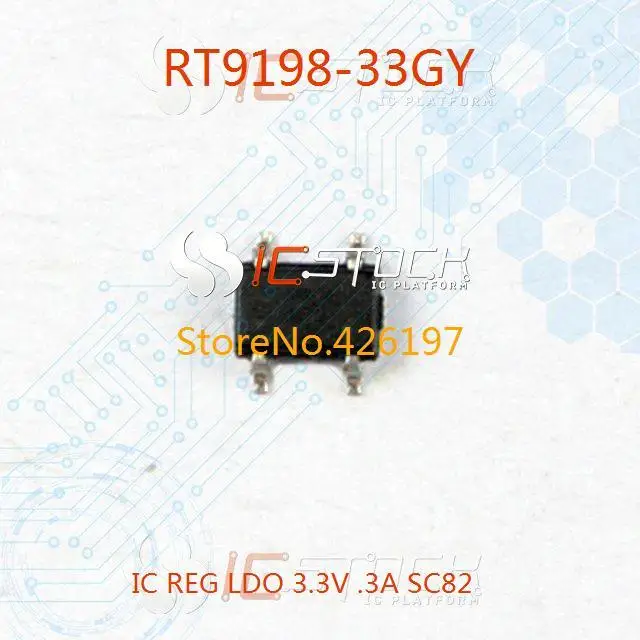 Freies Verschiffen RT9198 33GY IC REG LDO 3,3 V. 3A SC82 9198 RT9198 30 ...