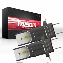 2 pcs 55 W Auto HA CONDOTTO il Faro Lampada H4/H7 Kit 6000 K Lampadina Bianca di Alta/Bassa del Fascio fari A LED Per Auto, automotive