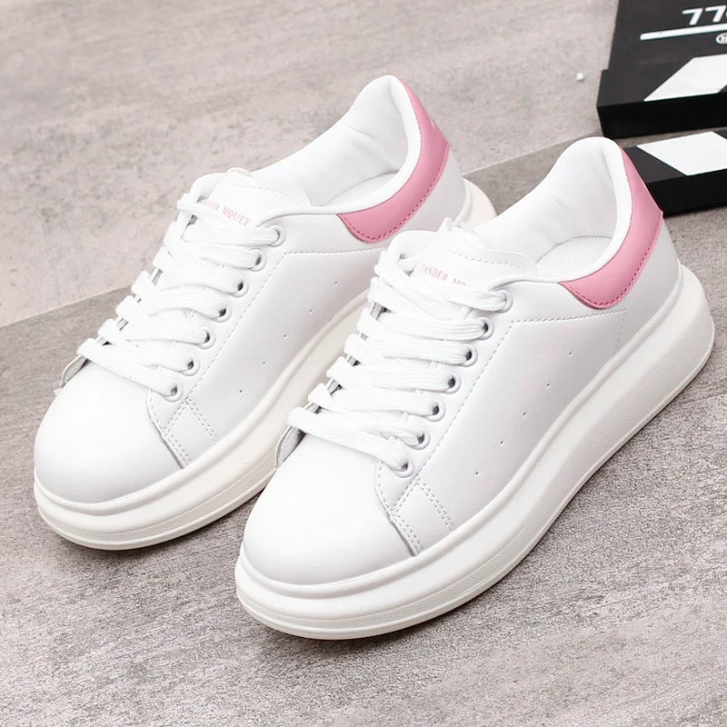 

2019 autumn New Designer Wedges White Shoes Female Platform Sneakers Women Tenis Feminino Casual Female Shoes Woman B4-25