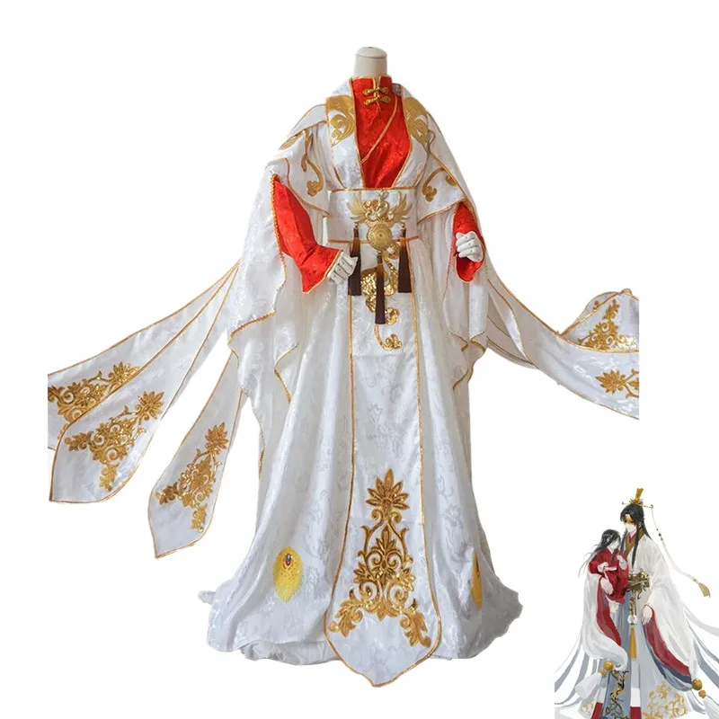 Костюм для косплея Tian Guan Ci Fu одежда Xie Lian Yue Shen Платиновый Павлин костюмы полный