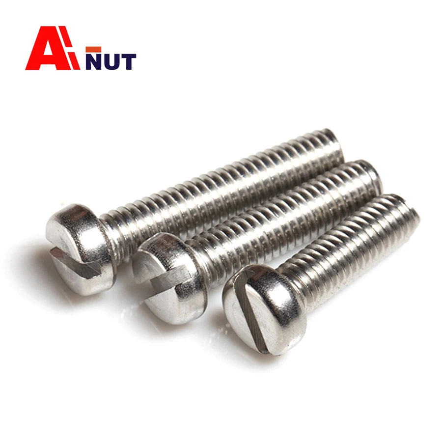 m5 m6 m8 m10 slotted drive sems bolts , 304 stainless steel slotted