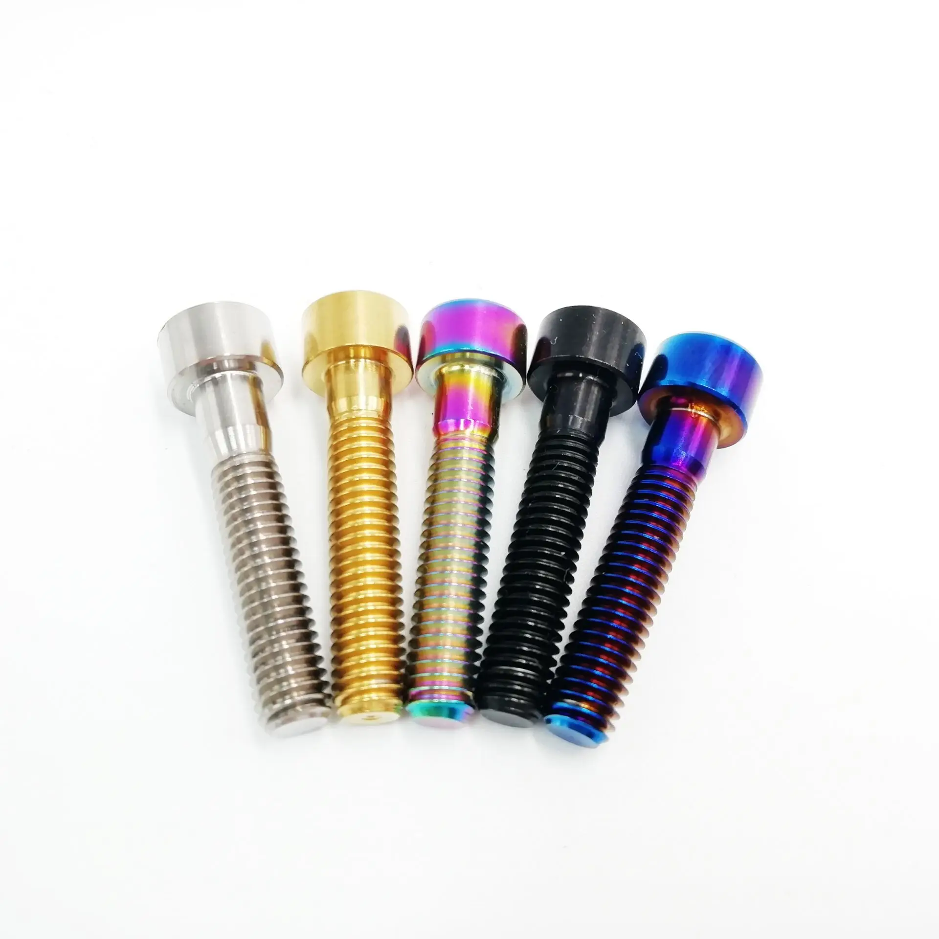 M6X30mm Titanium Ti Taper Head Bolts Allen Hex Headset Screw Black 5Pcs//lot
