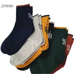 JOPHORA 2019 Горячее предложение буквы осень и зима личность пятки street tide носки для девочек модные хлопковые носки