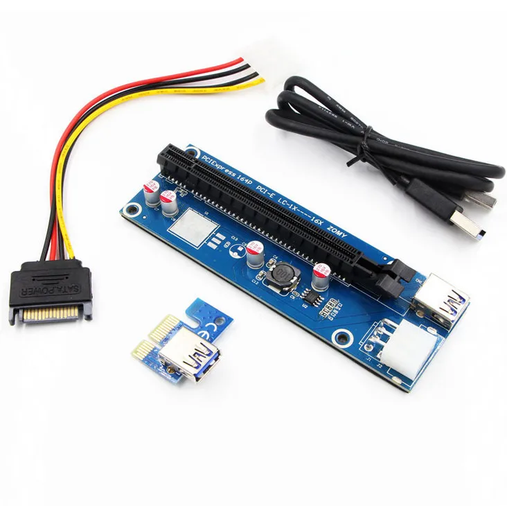 extensor riser cartão adaptador sata cabo de alimentação placa pcb