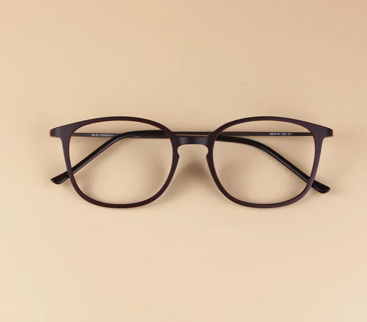 Новинка, винтажные мужские очки, модные оправы для глаз, Брендовые очки для женщин, Armacao Oculos De Grau Femininos Masculino - Цвет оправы: Коричневый