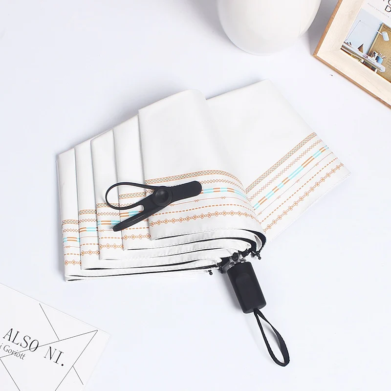 

Small Fresh Umbrella Bohemian Style Three-fold Umbrella Sun Umbrellas Anti-UV Sun Protection Umbrella Female Parasol