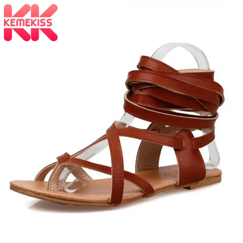 

Size 30-50 Women Shoes Classic Design Gladiator Sandals Women Flat Shoes Bohemia Lace-Up Sandals Fashion Women Shoes Footwear