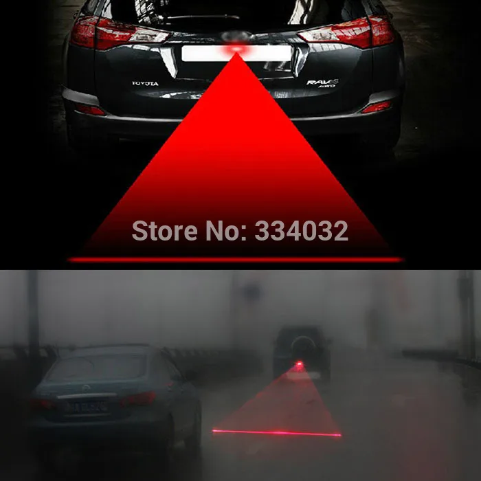 Автомобильный лазерный задний фонарь с защитой от столкновений 12 В светодиодный