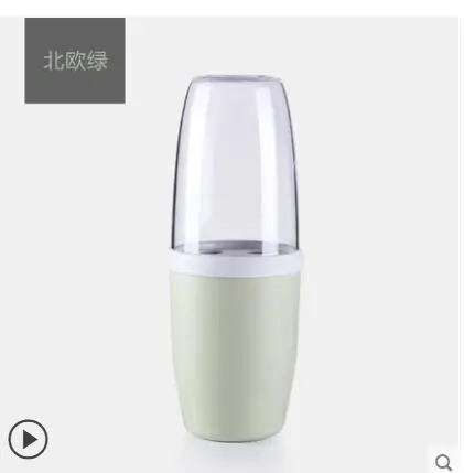 Горячее предложение, корейский набор для ванной, держатель для зубных щеток, чашка для мытья с крышкой, аксессуары для ванной комнаты - Цвет: B