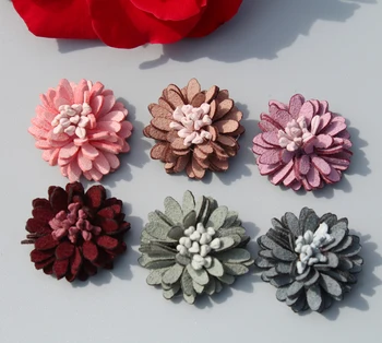 

Trail Order 2.3cm Mini Fabric Flowers For women Hair Accessories corsage and hairband diy material 30Pcs/lot