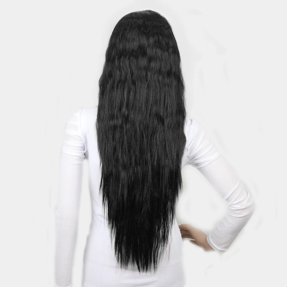 Yiyaobess японский Харадзюку длинный волнистый синтетический парик с челкой белый черный розовый коричневый фиолетовый блонд женский парик для вечерние 60 см