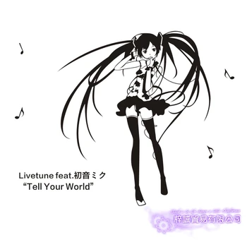 

Hatsune Miku Wall Decal Anime Cartoon Car Sticker Vinyl Wall Stickers Decal Decor Home Decorative Decoration