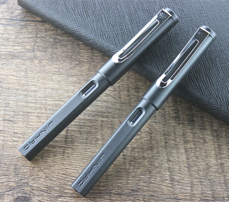 Бесплатная доставка каллиграфическая ручка jinhao 0 38 мм роскошная матовая черная 5