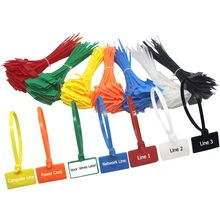 Tag-Labels Markers Cable-Ties Self-Locking Plastic Nylon 100pcs 4--150mm