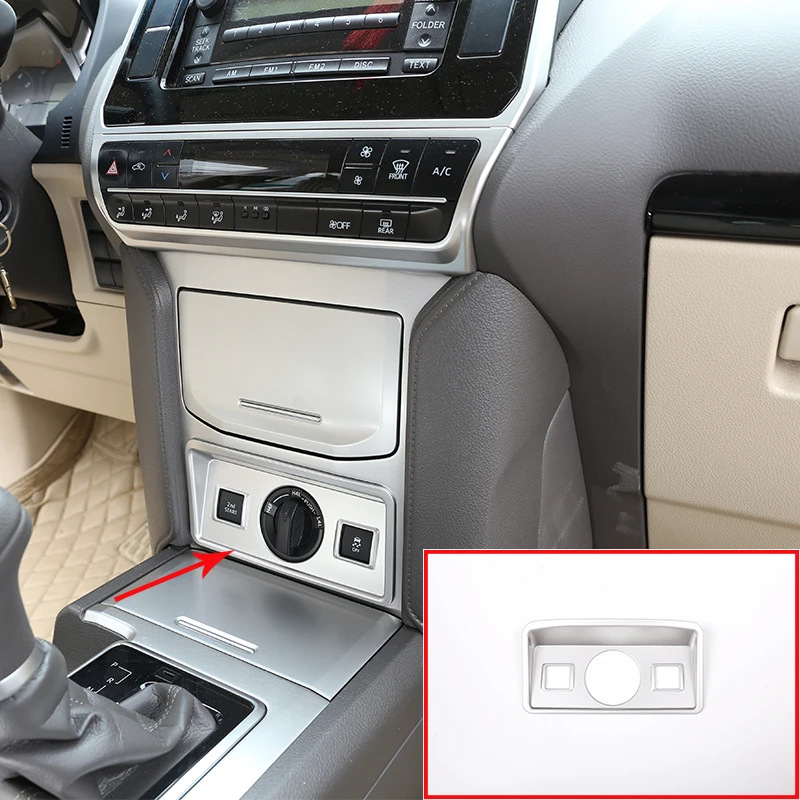 Для Toyota Land Cruiser Prado FJ150 150 ABS хромирование, задняя часть автомобиля лампа украшение рамка Накладка аксессуары 2 предмета