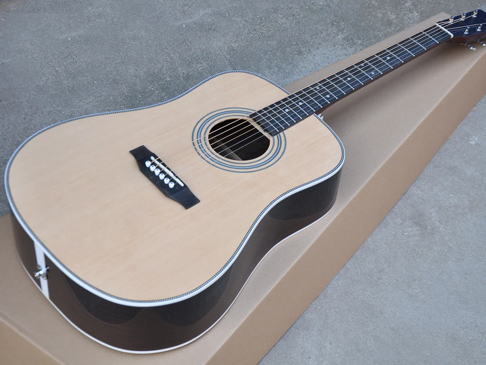 Buy Factory custom 41" full solid acoustic guitar with
