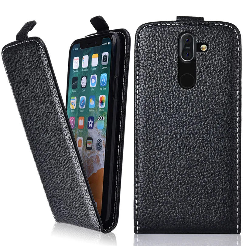 Флип кожаный чехол для Nokia 8 Sirocco Coque TPU милый 3d с рельефным цветочным орнаментом