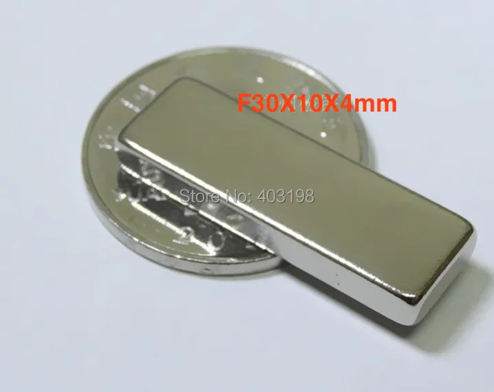 

Free shipping wholesale 5pcs Strong mini block 30x10x4mm N38 Rare Earth NdFeB Cuboid neodymium Magnet