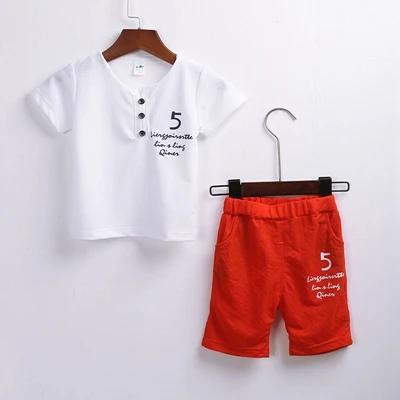 

Fishlomila Baby Boy Clothes T-shirt Tops Solid Short Casual Outfit Set Newborn Boy Clothes Abbigliamento Neonato