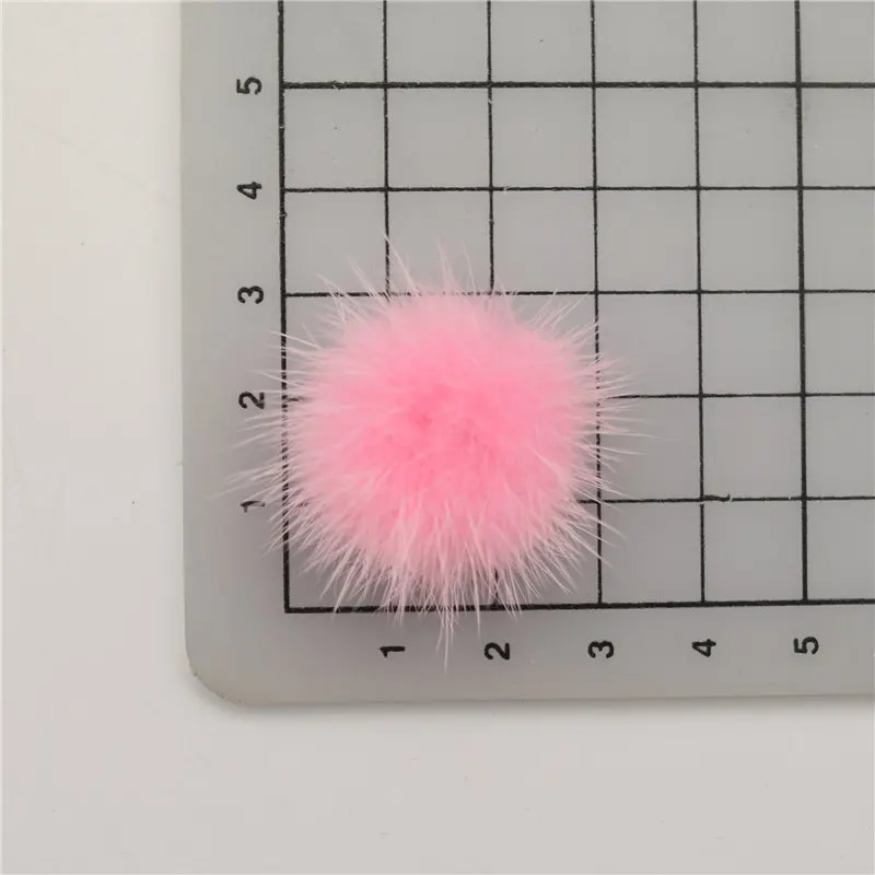 10 шт. помпоны из меха норки 3 см для колец сережек обуви украшений|mink fur ball|jewelry