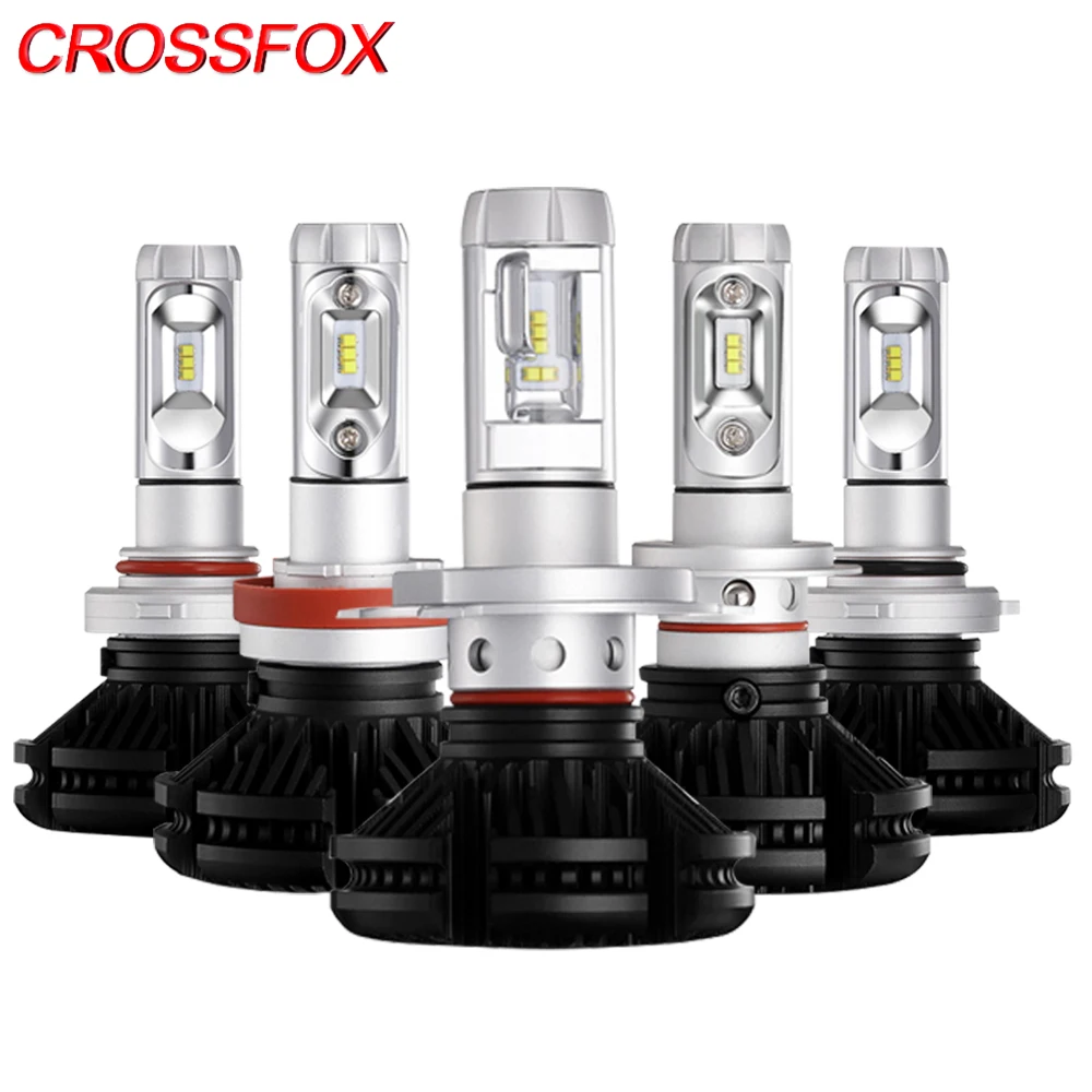 

CROSSFOX Auto Lamp Bulbs LED H7 H4 H8 H9 H11 9005 9006 9003 HB2 HB3 HB4 LED Car Headlights 12V 3000K 6000K 8000K Lights