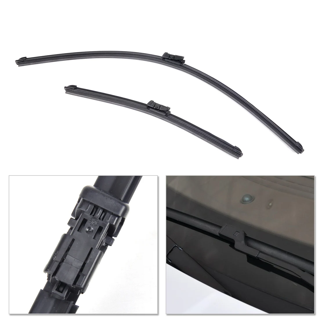 

CITALL 26"+15" Frameless Bracketless Rubber Rain Window Windshield Wiper Blade For FORD FIESTA MK7 2008-2010 2011 2012 2013 2014