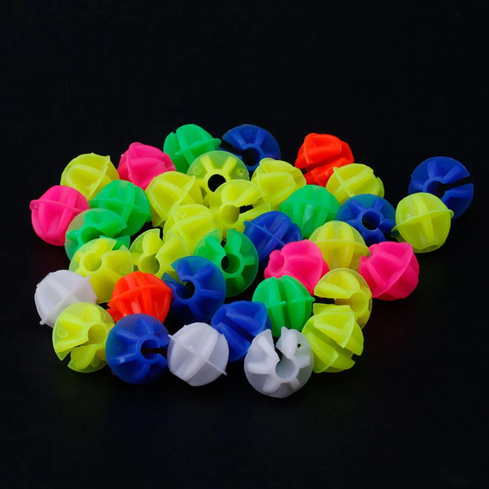

36 PCS Round Bike Bicycle Wheel Spoke Beads Luminous Plastic Clip Spoke Bead Bicycle Beads Wire Beads Decorations